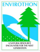 Envirothon logo of tree, field, water